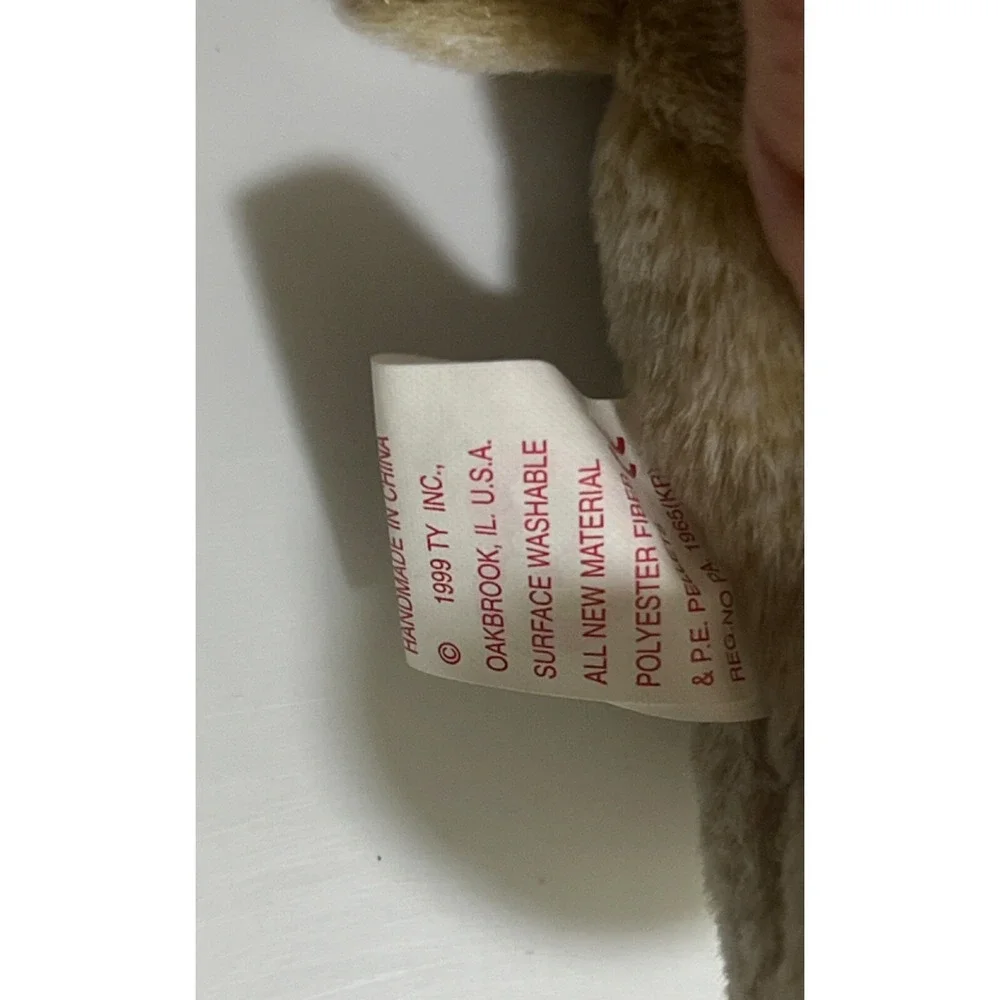 1999 Ty‎ Original Beanie Babies ALMOND The Bear w/tags (7 inches)